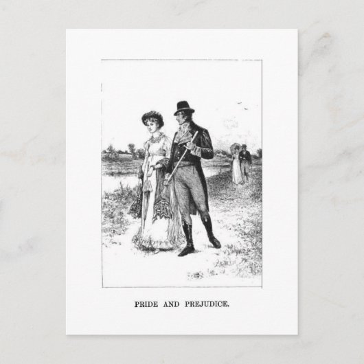 Pride and Prejudice - Elizabeth en de heer Darcy Briefkaart (Voorkant)