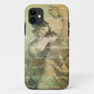 Pride and prejudice handschrift victoriaans iPhone 11 hoesje