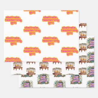 Pride and Prejudice inpakpapier trio pack