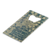 Pride and Prejudice Kredietkaart Flessenopener (Voorkant Gekanteld)