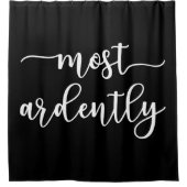 Pride And Prejudice Mr Darcy - Most Ardently I Douchegordijn (Voorkant)