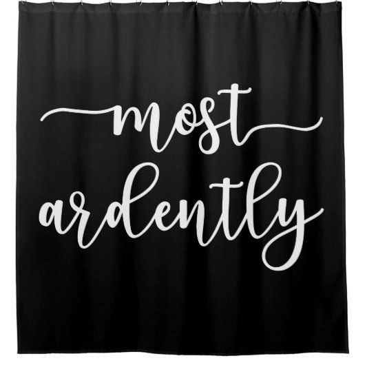 Pride And Prejudice Mr Darcy - Most Ardently I Douchegordijn (Voorkant)