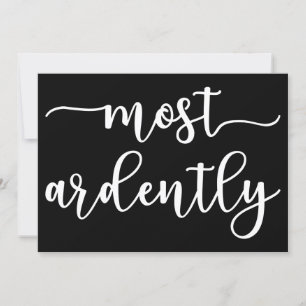 Pride And Prejudice Mr Darcy - Most Ardently I Kaart