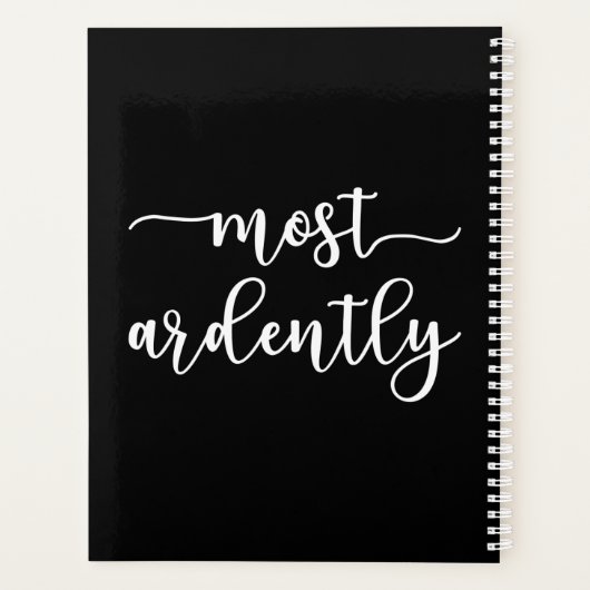 Pride And Prejudice Mr Darcy - Most Ardently I Planner (Achterkant)