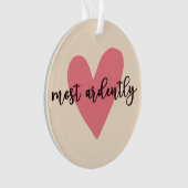 Pride and Prejudice Mr. Darcy - Zeer vurig V Ornament (voorkant)