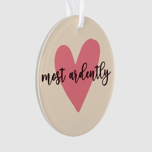 Pride and Prejudice Mr. Darcy - Zeer vurig V Ornament (voorkant)