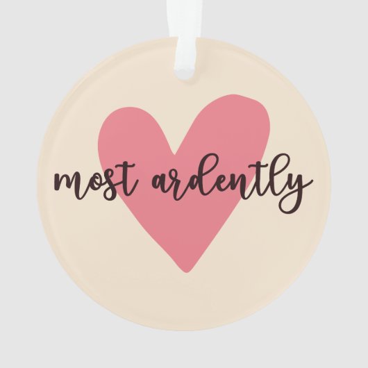 Pride and Prejudice Mr. Darcy - Zeer vurig V Ornament (achterkant)