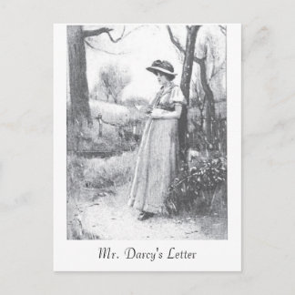 Pride and Prejudice: Mr. Darcy's Letter Briefkaart