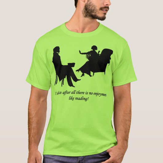 Pride and Prejudice - No enjoyment like reading T-shirt (Voorkant)