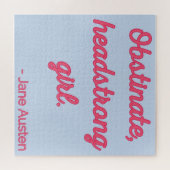Pride and Prejudice Quote II - Stijlvolle stijl Legpuzzel (Horizontaal)