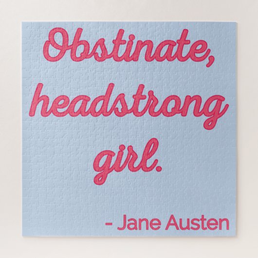 Pride and Prejudice Quote II - Stijlvolle stijl Legpuzzel (Verticaal)