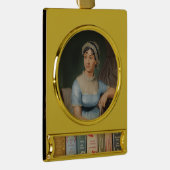 Pride and Prejudice Verguld Banner Ornament (Rechts)