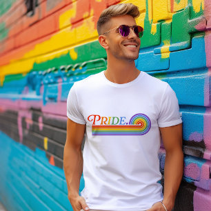 Pride Arc-en-ciel LGBTQ - T-shirt noir pour hommes