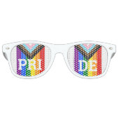 PRIDE Arc-en-ciel rétro Shades /Fun Party Lunettes (Devant)