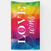 Pride Banner - 'Love Wins' (Verticaal)