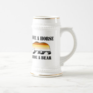 Pride Beer Pride red een paard rijdt een beer Bierpul