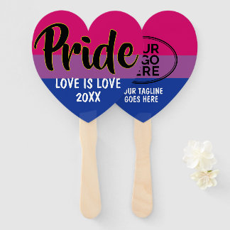 Pride Bisexual Flag Custom Logo Handwaaier