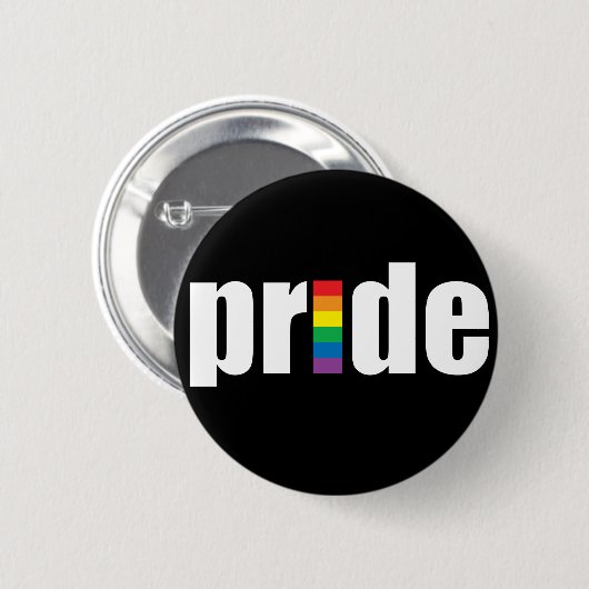 Pride Black Button (Voorkant /achterkant)
