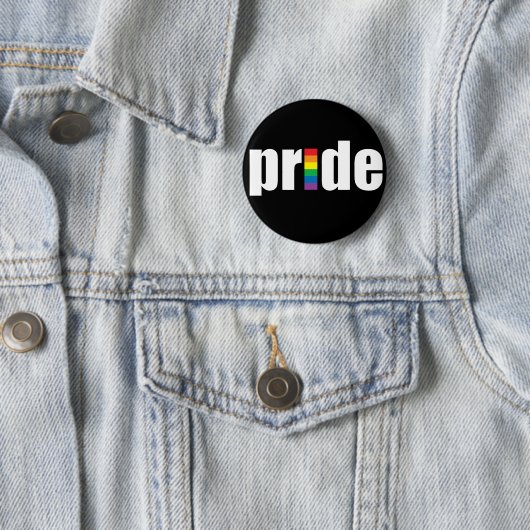 Pride Black Button (In situ)