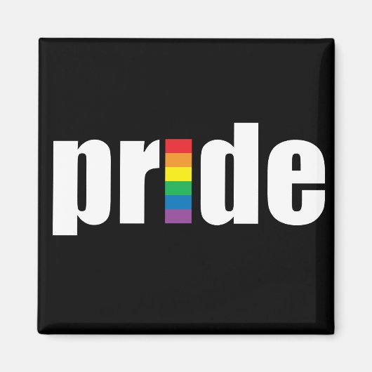 Pride Black Magnet Magneet (Voorkant)