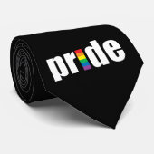 Pride Black Stropdas (Opgerold)