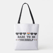 Pride Canvas tas (Achterkant)