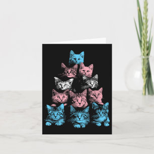 Pride Cats Transgender - Lgbt Trans Vlag Cute Cats Kaart
