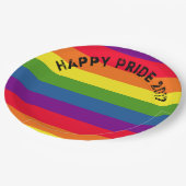 Pride Celebration LGBTQ Rainbow Flag Aangepaste te Papieren Bordje (Gekanteld)