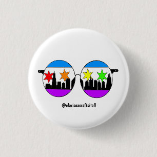pride chicaGOggles, knop Ronde Button 3,2 Cm