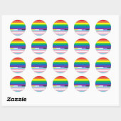 Pride Circle  Ronde Sticker (Vel)