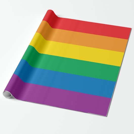 Pride | Colorful Rainbow Design Cadeaupapier (Uitgerold)