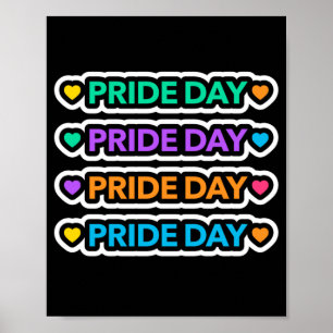 Pride dag. LGBT+Pride. Rainbooghart. Poster