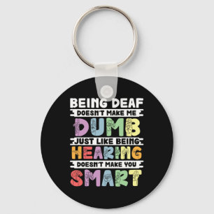 Pride Deaf maakt me geen domme handgebarentaal Sleutelhanger