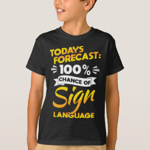 Pride doof bewustzijn en ASL T-shirt