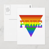 Pride driehoek briefkaart, pas aan briefkaart (Voorkant / Achterkant)