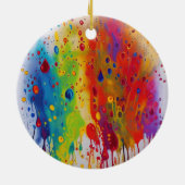 Pride Drip Patroon Ornament (Achterkant)