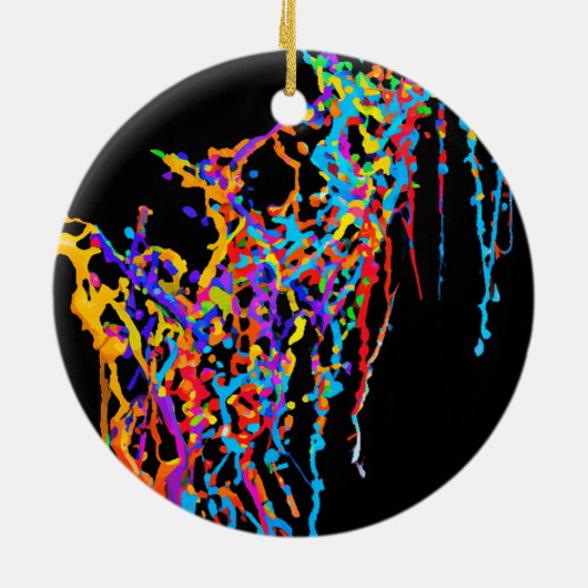 Pride Drip Patroon Ornament (Achterkant)