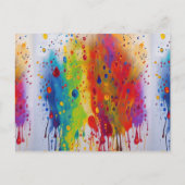 Pride Drip Pattern Briefkaart (Voorkant)