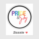Pride en Joy Logo Vinyl Sticker (Vel)