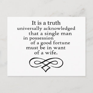 Pride en Prejudice Briefkaart