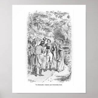 Pride en Prejudice Jane Austen Dames Wall Art Poster