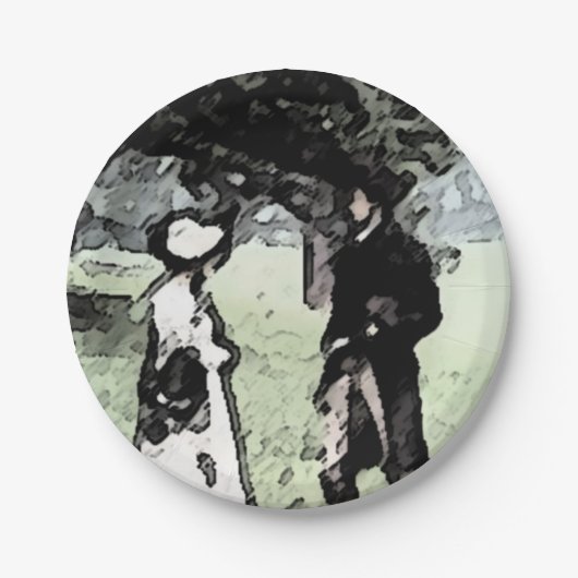 Pride en Prejudice Papieren Bordje (Voorkant)