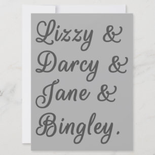 Pride en Prejudice-paren I Kaart