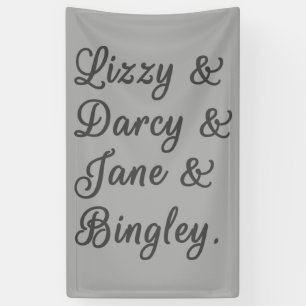 Pride en Prejudice-paren I Spandoek
