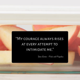Pride en Prejudice Quote I Labels