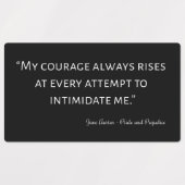 Pride en Prejudice Quote I Labels (Design 1)