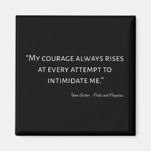 Pride en Prejudice Quote I Magneet