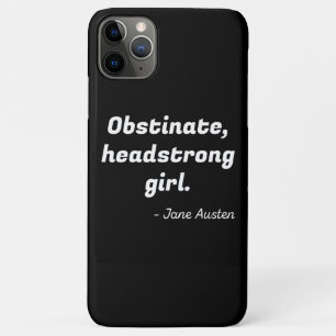 Pride en Prejudice Quote II iPhone 11 Pro Max Hoesje