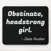 Pride en Prejudice Quote II Muismat (Voorkant)