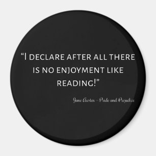 Pride en Prejudice Quote III Magneet